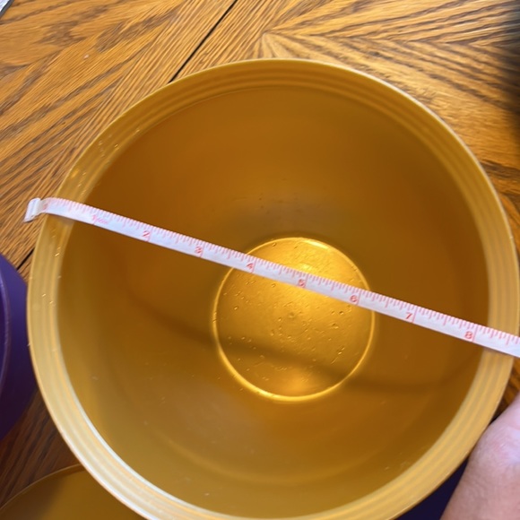 Tupperware Impressions Bowls Set Elegant Jewel Tones Metallic Purple Gold Green - Picture 6 of 7